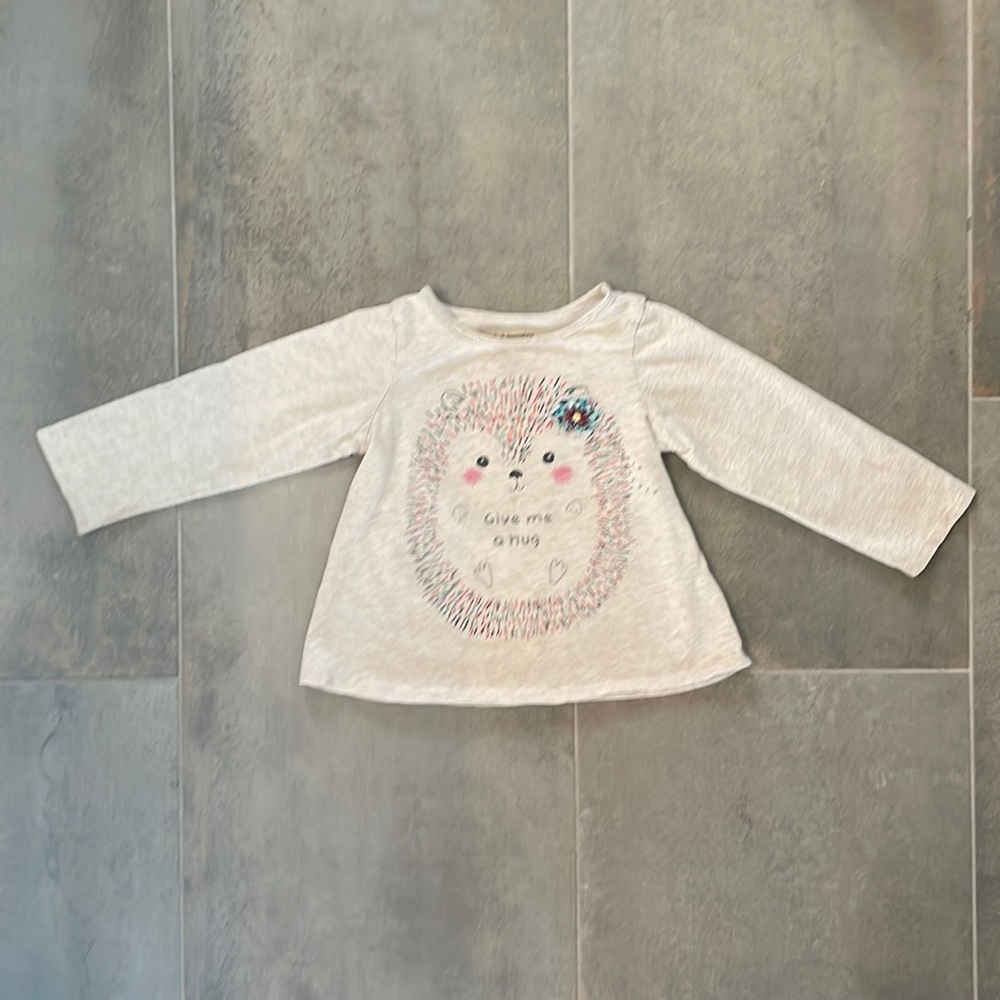 First Impressions “Give Me A Hug” Hedgehog long sleeved T-shirt 24 months